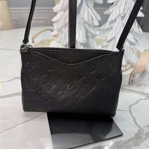 Louis Vuitton Empreinte Pallas Crossbody in black leather